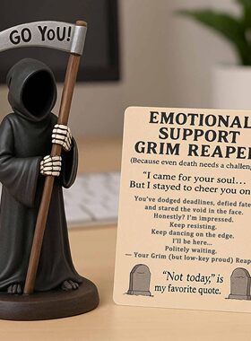 跨境Emotional Support Grim Reaper Figurine情感支持死神雕像