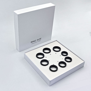 跨境爆款新智能戒指测量手指大小尺寸精准男女通用指模盒送戒指