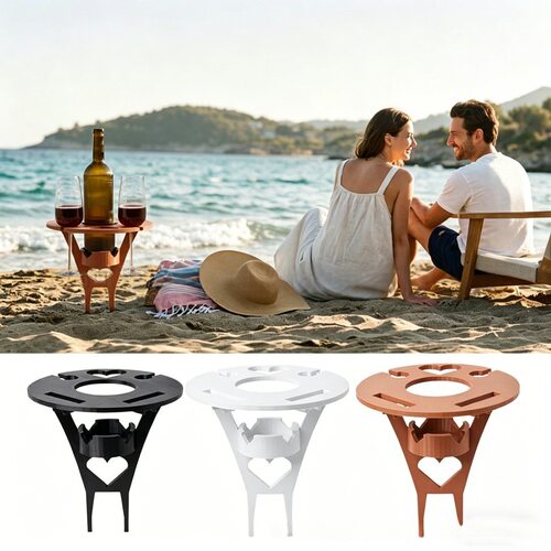 Portable Picnic Beach Table 便携式野餐沙滩桌3D打印户外酒杯架