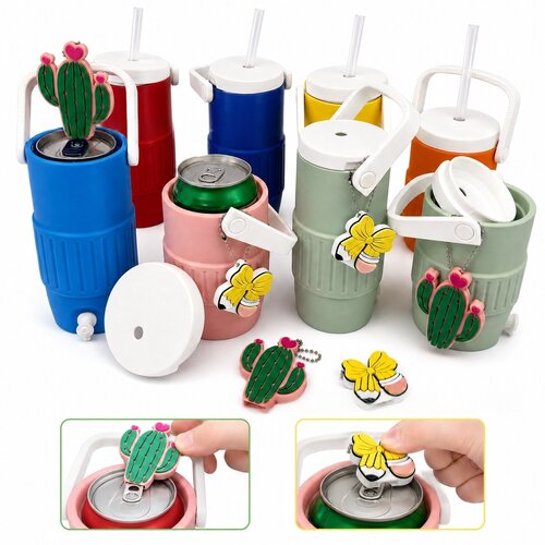 独立站新款 Cooler Can Holder 饮料杯架12oz保温壶饮料啤酒罐套