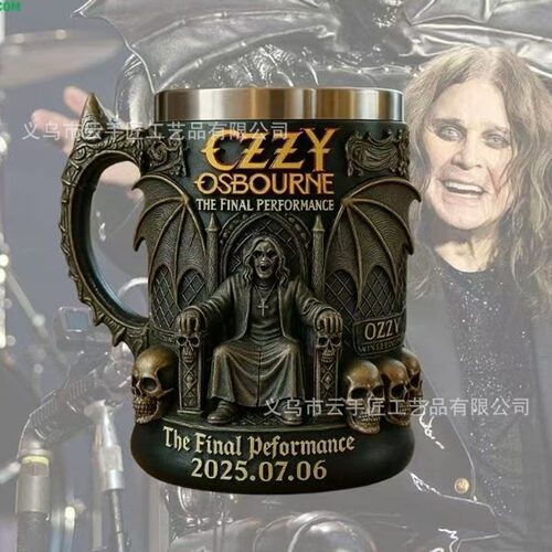 亚马逊创意新款 3D Ozzy Osbourne Commemorative Mug 居家马克杯