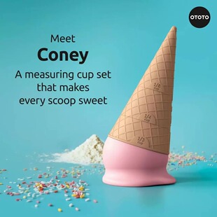 跨境 Cone Measurin 甜筒分层量杯多分区调料量杯 蛋糕烘焙刻度杯