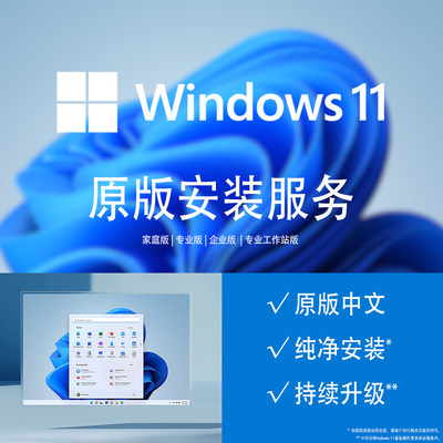 正版Windows11专业企业家庭远程