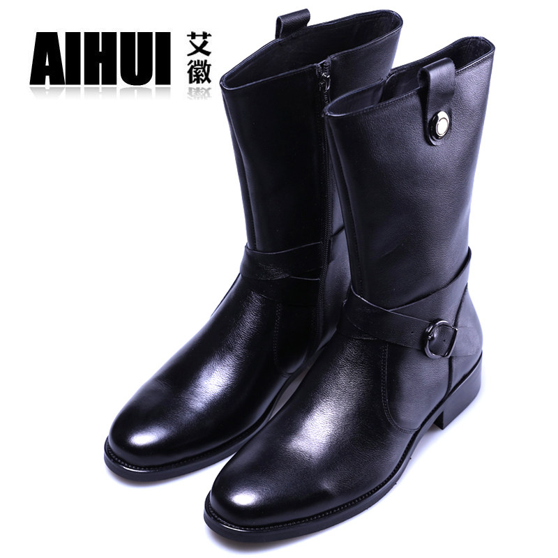 秋冬真皮长筒男靴子马靴高筒靴英伦马丁靴男士军靴软牛皮长皮靴潮|ruв категории Мужская обувь, сапоги - от Buy2taobao.com для оказания профессиональной услуги покупки агента Taobao