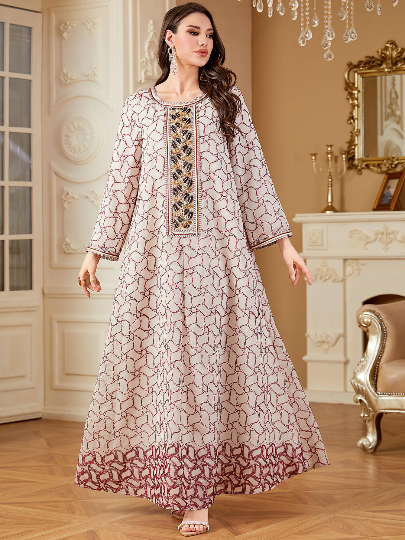 Big size women dress clothing skirt loose long outfit长裙图片