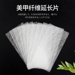 美甲延长玻璃纤维丝免指拖光疗甲油胶快速延长纤维片加固防断裂贴