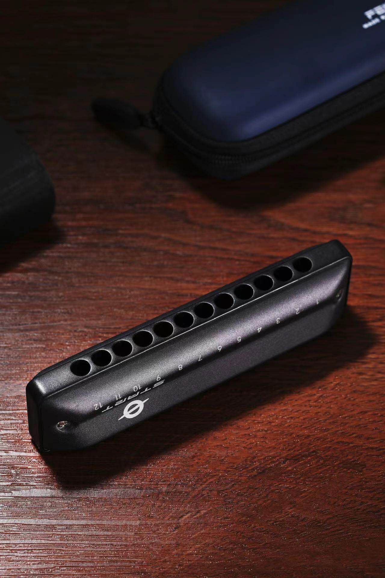 feifan飞繁12孔布鲁斯口琴全音阶低音带fala初学者成人专业演奏琴