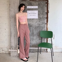 Real price real shot velvet binding rope small sling with shorts on the inside and high waisted trousers on the outside