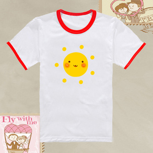 女童9短袖10卡通童装11洋气12上衣纯棉13中大童15岁男孩太阳t恤衫