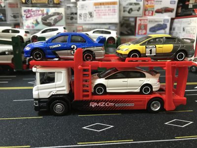 轿运车 汽车运输车 1:64 车头合金 斯堪尼亚卡车 全新盒装 包邮