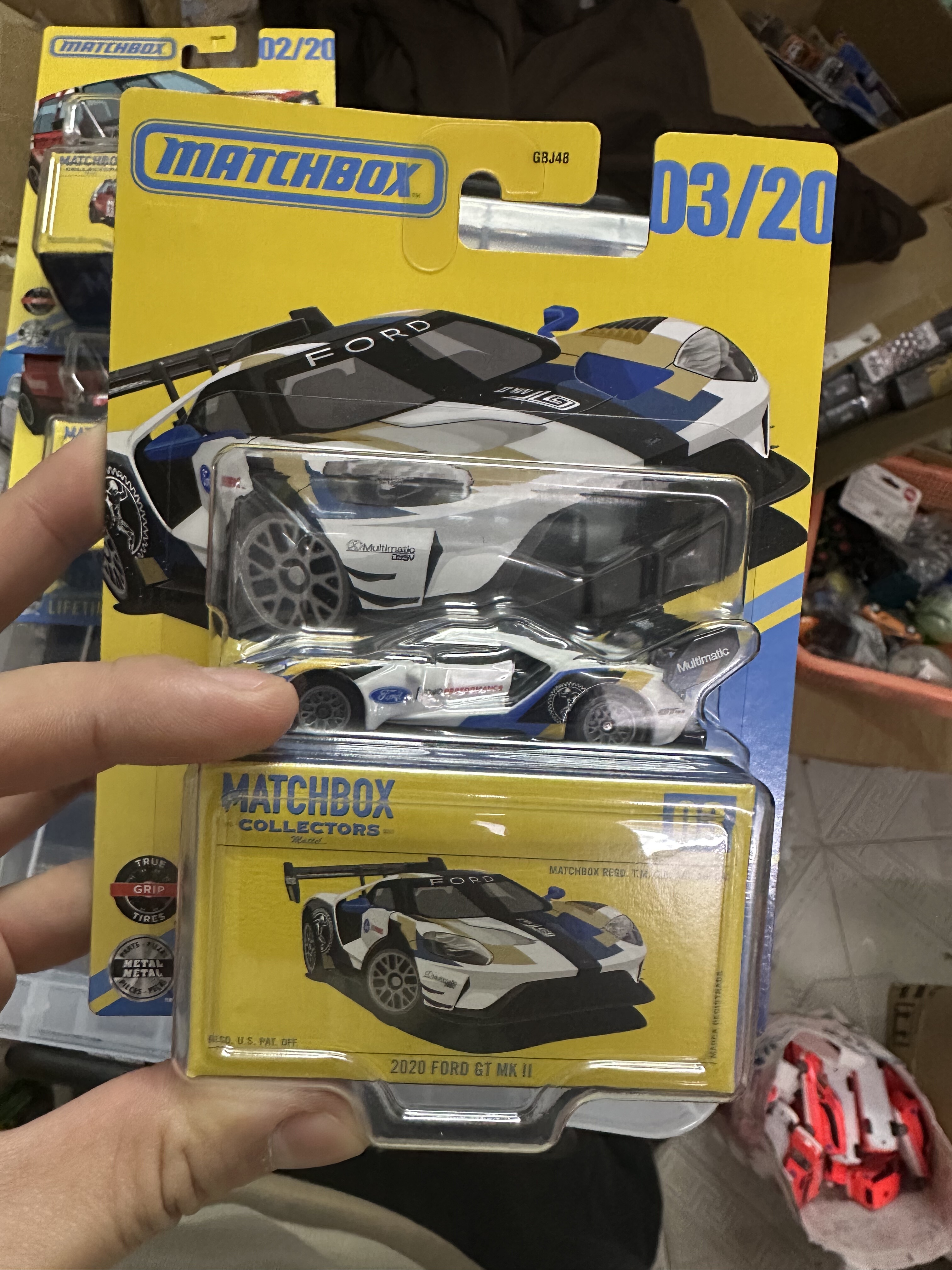 Matchbox 火柴盒 收藏家系列 2020 Ford GT MK II 白蓝黄涂