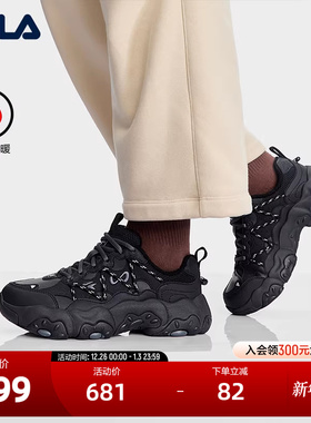 FILA 斐乐官方女鞋FLUID 6 WE复古运动鞋2025冬季新款加绒猫爪6代