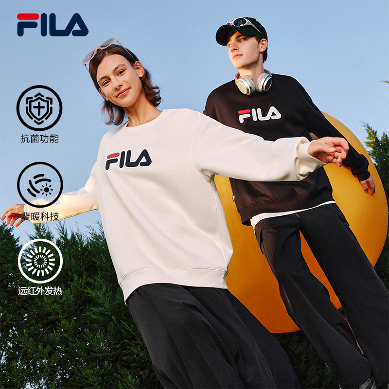 FILA斐乐男女同款针织套头衫
