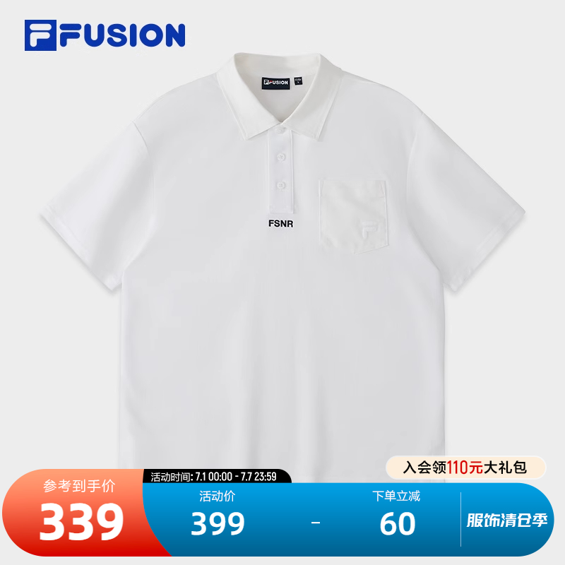 FILAFUSION斐乐男子短袖POLO