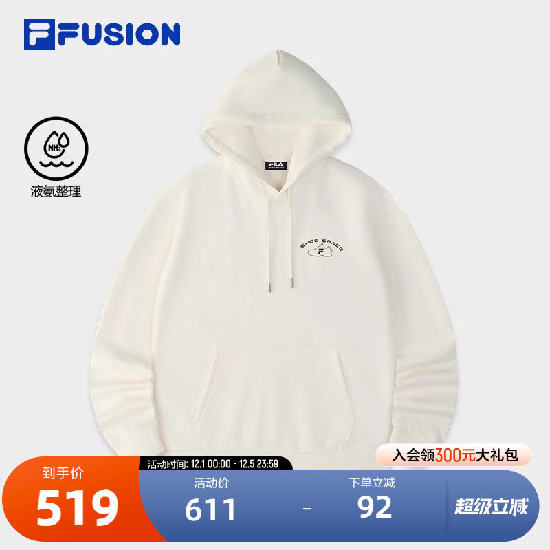 FILAFUSION斐乐针织连帽上衣