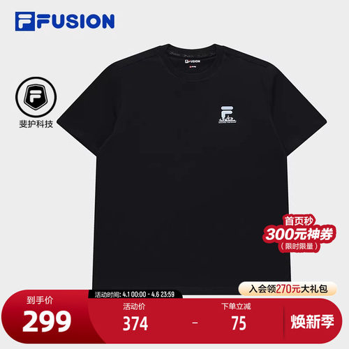 FILAFUSION斐乐男子短袖T