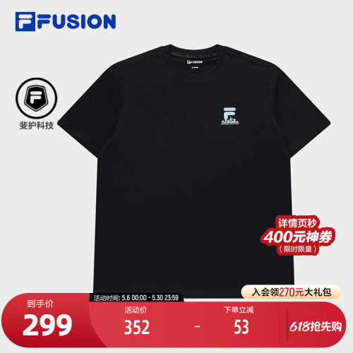 FILAFUSION斐乐男子短袖T