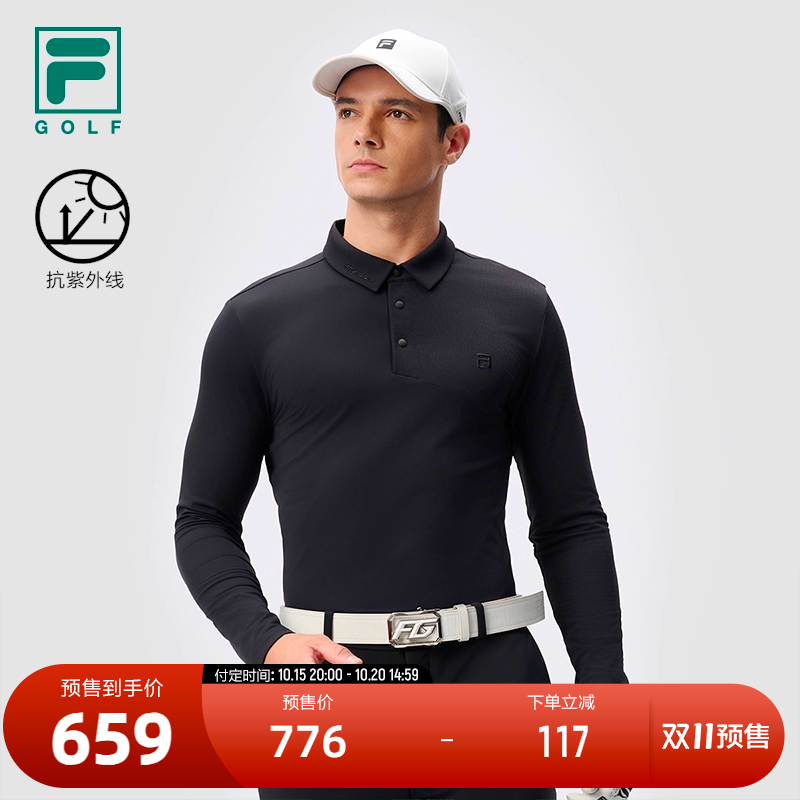 FILA斐乐针织长袖POLO衫
