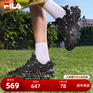 5复古运动鞋 2024夏季 新款 FILA 5休闲鞋 FLUID 猫爪鞋 斐乐官方女鞋