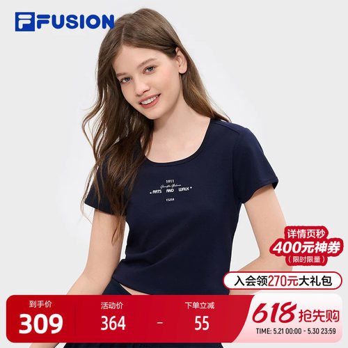 FILAFUSION斐乐女子短袖T