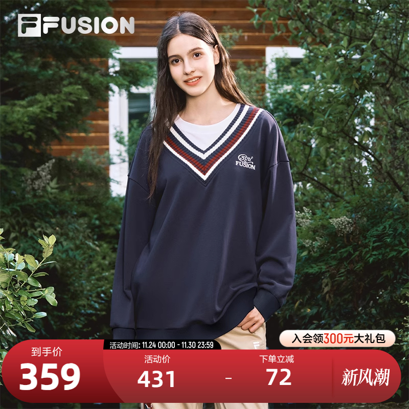 FILAFUSION斐乐女子套头卫衣