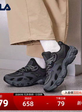 FILA 斐乐官方男鞋TORNADO摩登运动鞋2025冬新款飓风鞋休闲老爹鞋