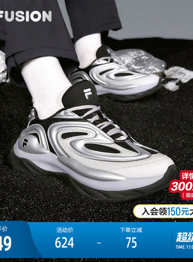 FILA FUSION斐乐潮牌男鞋BUZZARD未来潮鞋2025春新款休闲鞋老爹鞋