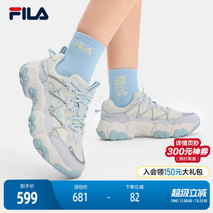 FILA 斐乐官方女鞋FLUID 6复古运动鞋2025夏新款猫爪鞋6代休闲鞋
