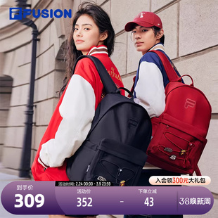 FILA FUSION斐乐潮牌情侣款背包2025春季新款时尚休闲双肩包书包