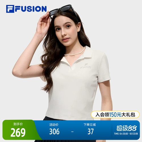 FILAFUSION斐乐女子短袖POLO