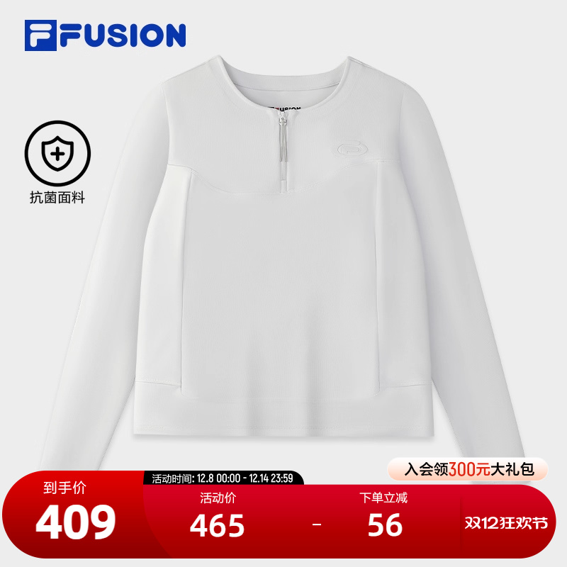 FILAFUSION斐乐女针织长袖上衣