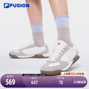 羽翼鞋丨FILA FUSION斐乐德训鞋春季新款复古阿甘鞋子女鞋T头板鞋