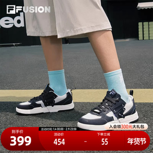 FILA FUSION斐乐潮牌女鞋GEOMETRY滑板生活鞋2025秋季新款几何鞋