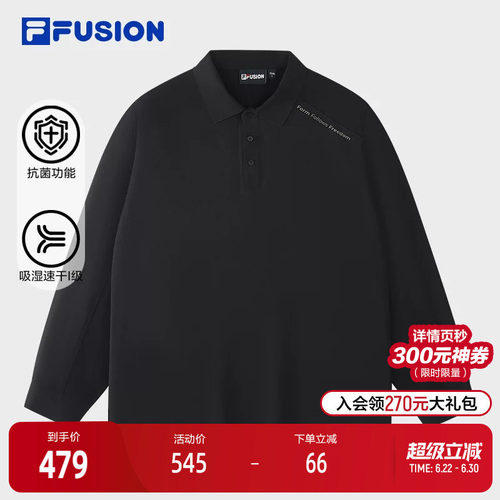 FILAFUSION斐乐潮牌长袖POLO
