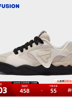 FILA FUSION斐乐潮牌女鞋KICK II滑板生活鞋2025春新款时尚踢板鞋
