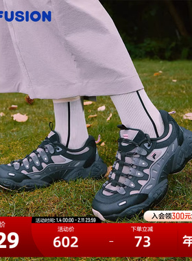 FILA FUSION斐乐潮牌PINECONE机能潮鞋女2025冬新款松果鞋休闲鞋