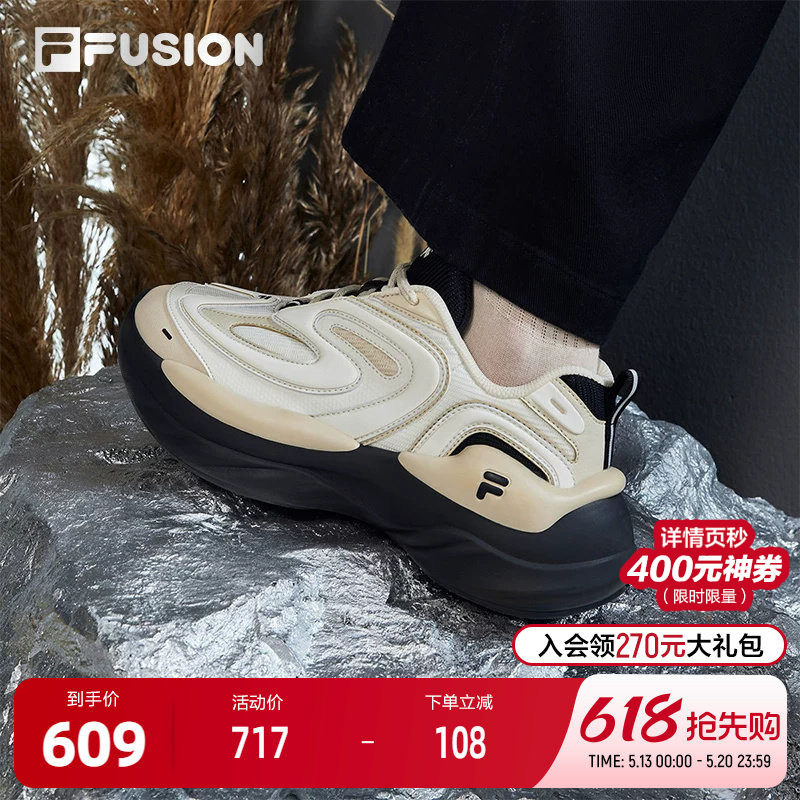 FILA FUSION斐乐潮牌女鞋BUZZARD未来潮鞋2024