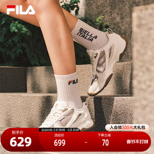 FILA 斐乐官方女鞋FOUNTAIN摩登运动鞋2025秋季新款飞泉鞋薄底鞋
