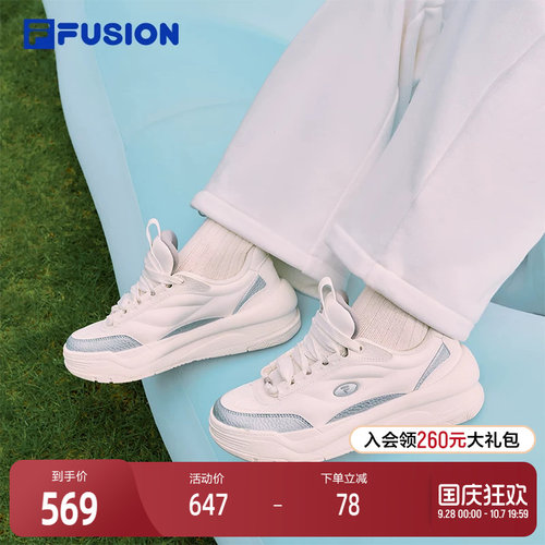 FILA FUSION斐乐潮牌PENGPENG女鞋JOURNEY 生活鞋2025冬新款板鞋