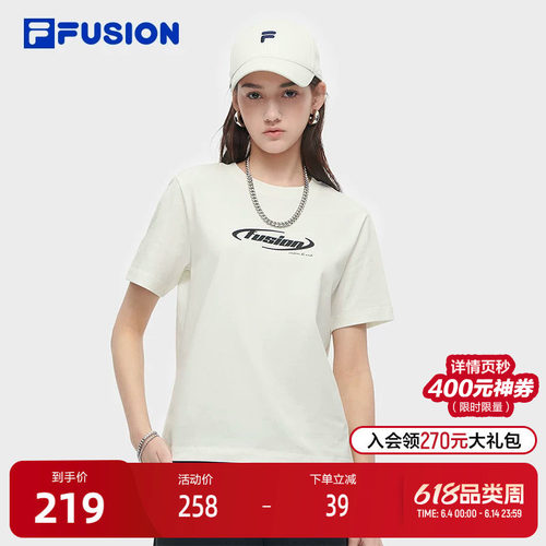 FILAFUSION斐乐女子短袖T