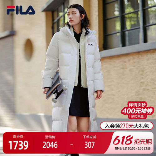 斐乐女子羽绒服冬季过膝百搭