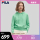 2024春新款 FILA 简约休闲舒适连帽上衣 时尚 Emerald斐乐女子编织衫