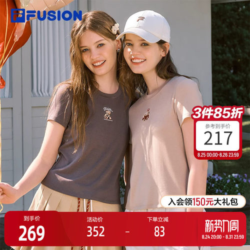 FILAFUSION斐乐女子短袖T