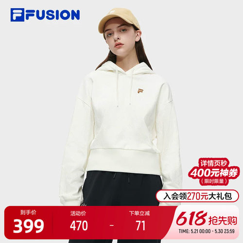 FILAFUSION斐乐女子连帽卫衣