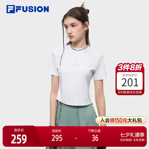 FILAFUSION斐乐女子短袖T