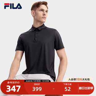 基础简约商务休闲上衣 FILA 斐乐官方男子短袖 POLO衫 2023夏季