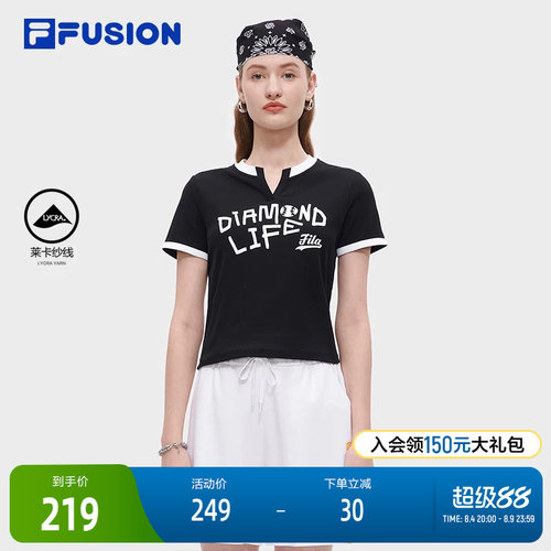 FILAFUSION斐乐女子短袖T