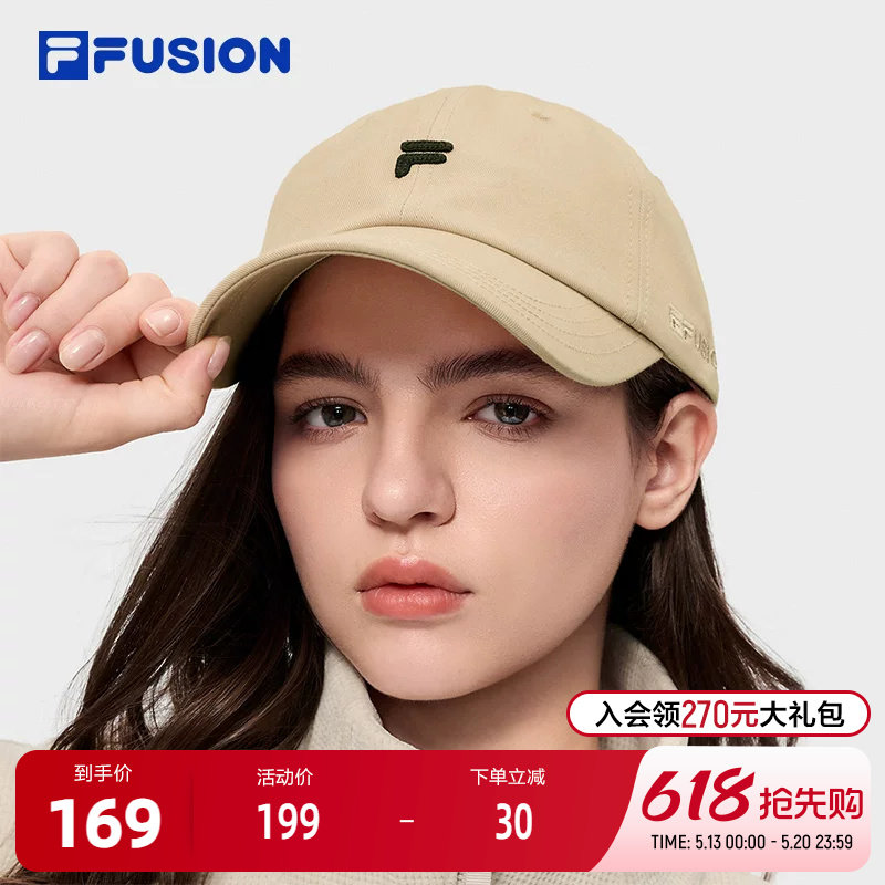 FILA FUSION斐乐潮牌情侣款棒球帽2026春季新款运动帽