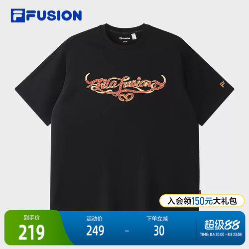 FILAFUSION斐乐情侣短袖T