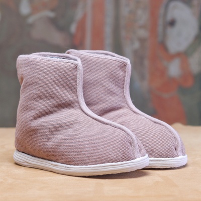 【新中式棉花靴子】老北京纯手工千层底布鞋女冬夹棉保暖老式棉鞋